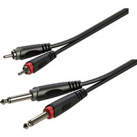 Kabel audio J 6,3 M 2x / RCA 2x  ROXTONE