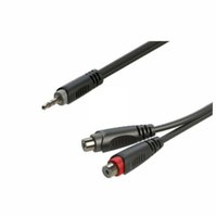 Kabel audio J 3,5 ST / RCA (F) 2x ROXTONE  - 0,2m