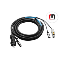 Kabel hybridní (napájecí/signálový) Powercon / XLR / XLR - 5m