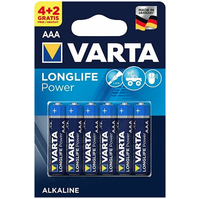Baterie VARTA LongLife Power LR3 AAA - 4+2ks blistr